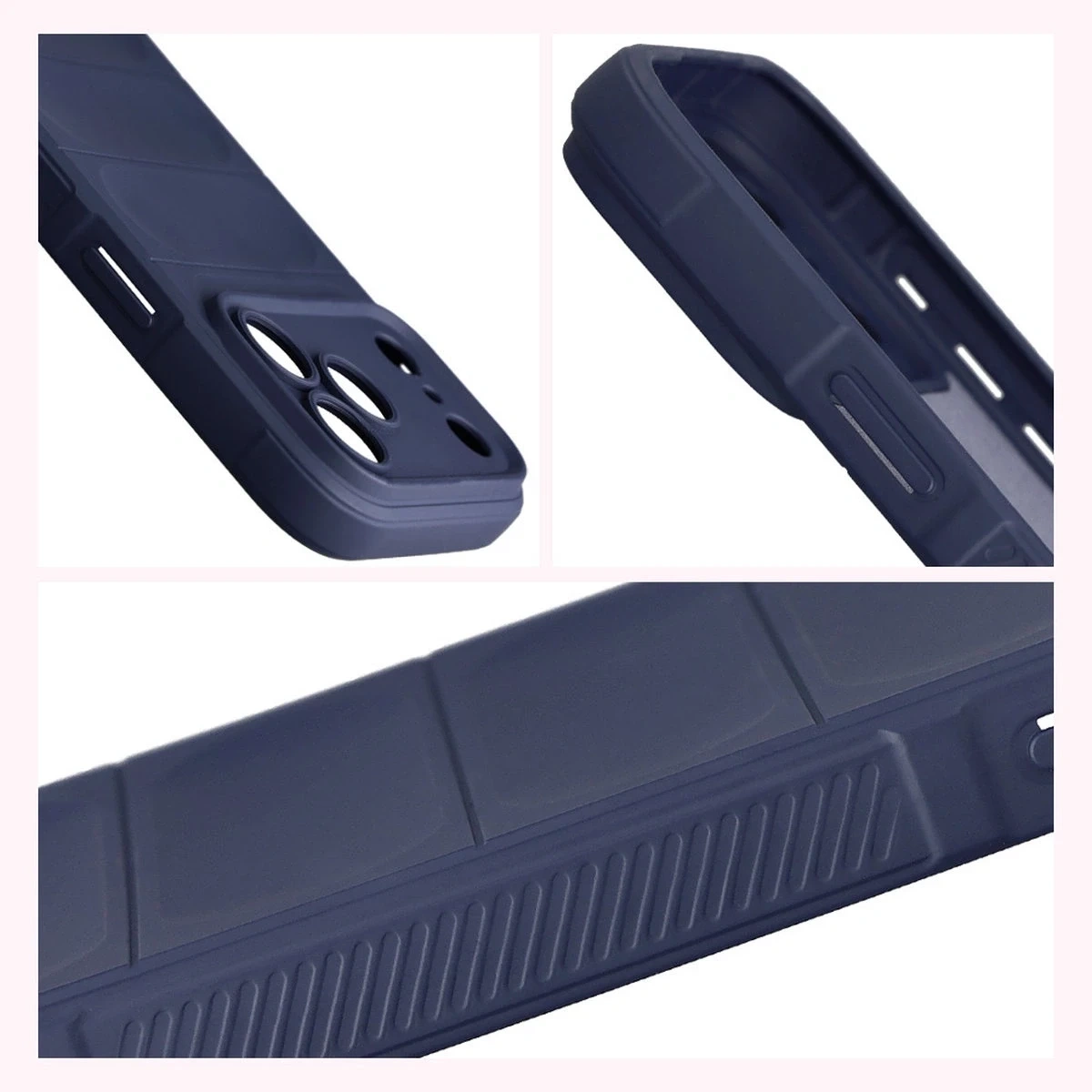 Pancerne etui Bizon Case Tur do Apple iPhone 17 Pro Max granatowe