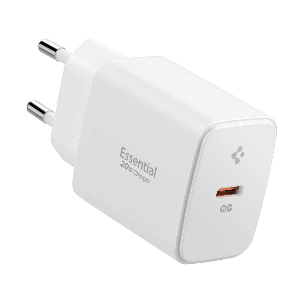 Network charger Spigen Essential EE201EU 1-port USB-C Network Charger 20W White