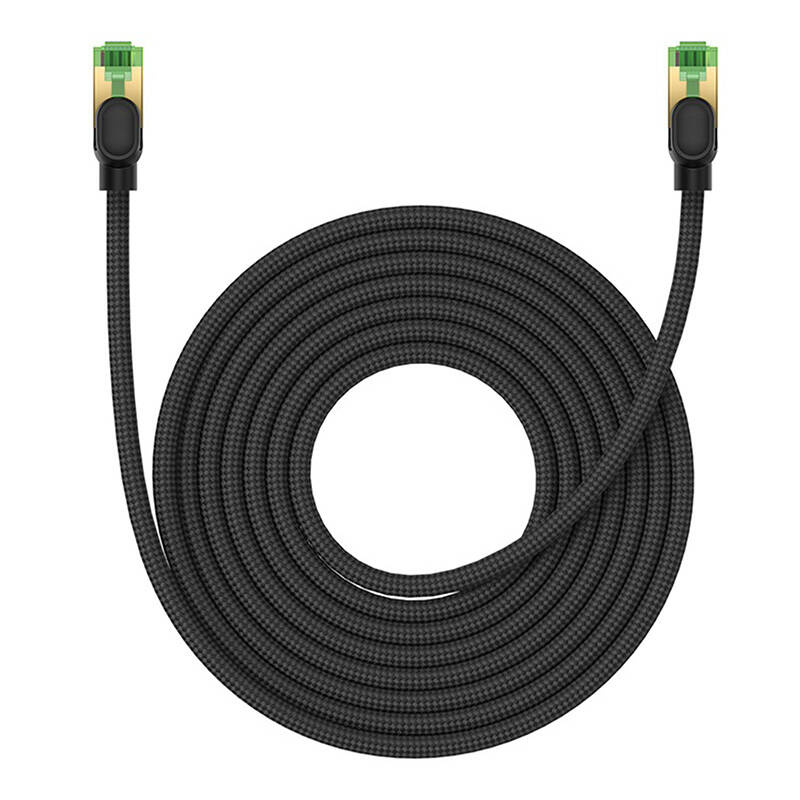 Baseus braided cat 8 Ethernet RJ45 network cable, 40Gbps, 8m (black)