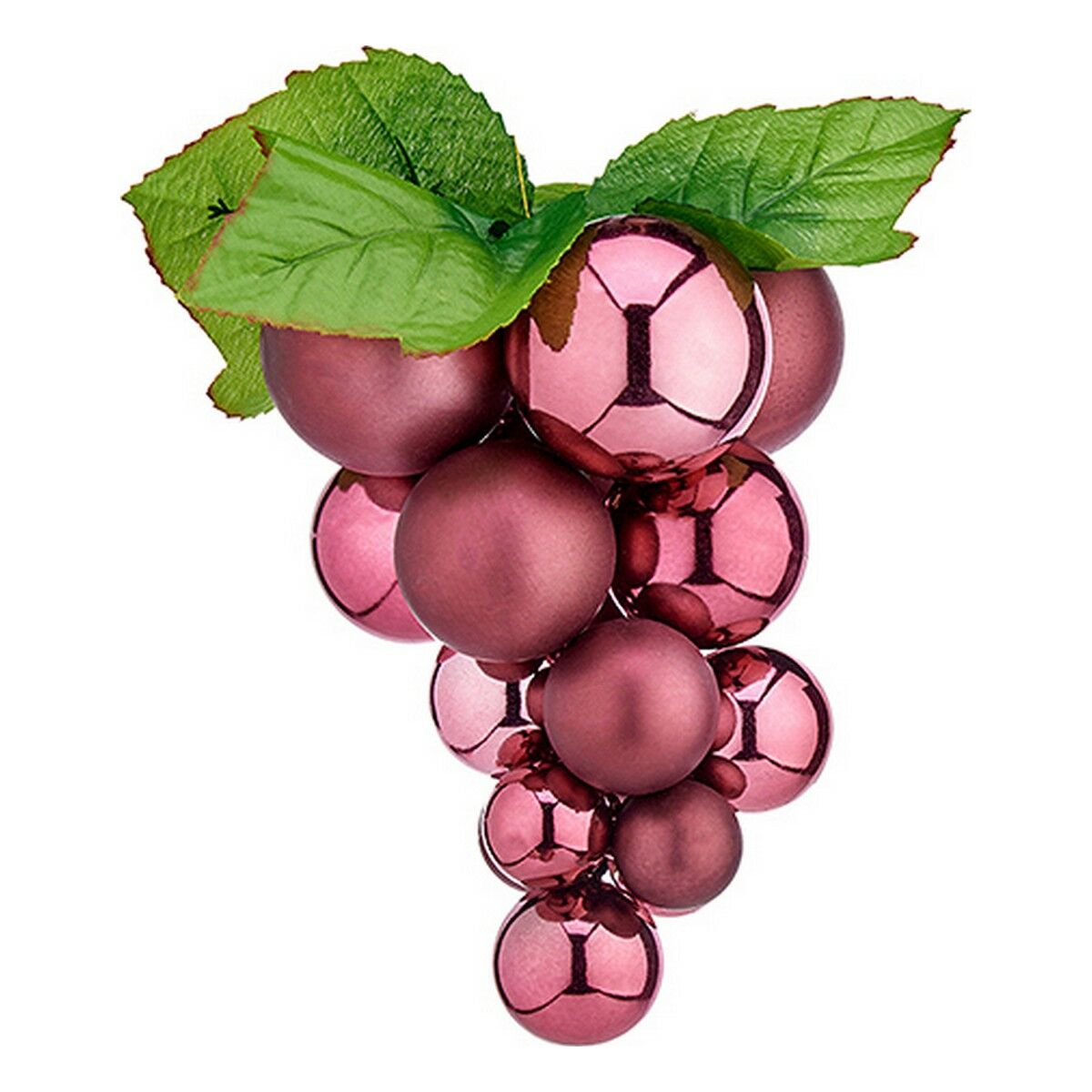 Christmas Baubles Small Grapes Pink Plastic 15 x 15 x 20 cm