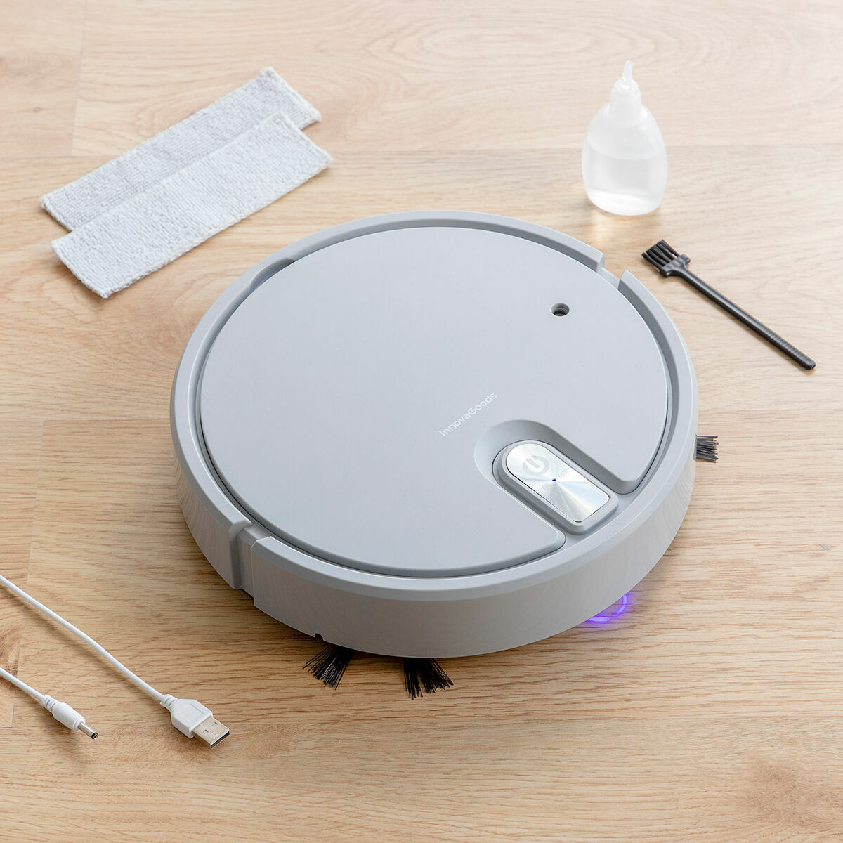 Multifunction 5-in-1 Rechargeable Robot Vacuum Cleaner Varob InnovaGoods Multifunction 5-in-1 Rechargeable Robot Vacuum Cleaner Varob InnovaGoods