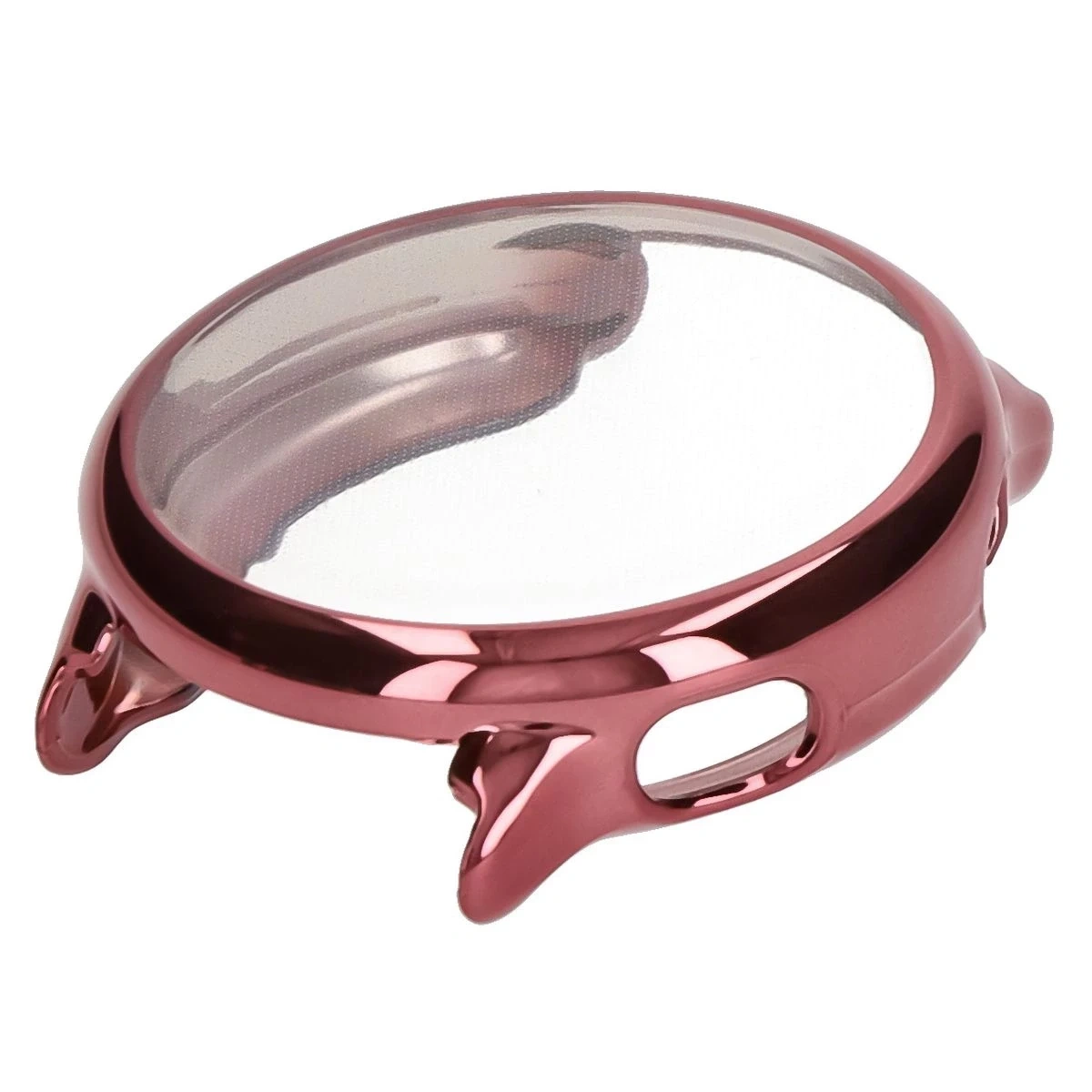 Etui z osłoną ekranu Bizon Case Watch Felipe do Garmin Vivoactive 6 różowe