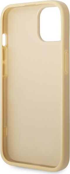 Guess GUHCP14SHGGSHD Apple iPhone 14 gold hard case Glitter Script