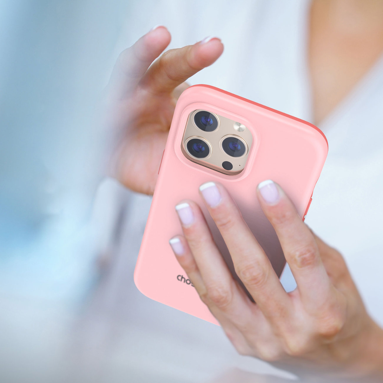Choetech PC0113-MFM-PK MFM Anti-drop Made For MagSafe Apple iPhone 13 Pro pink