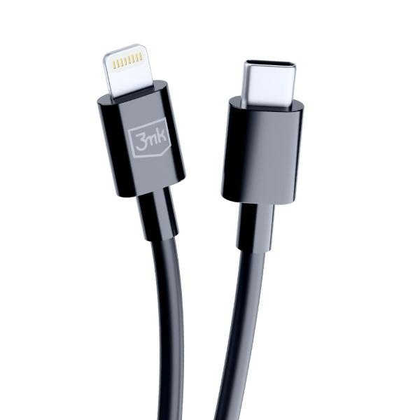 3MK cable Hyper USB-C / Lightning 20W 1.2m black
