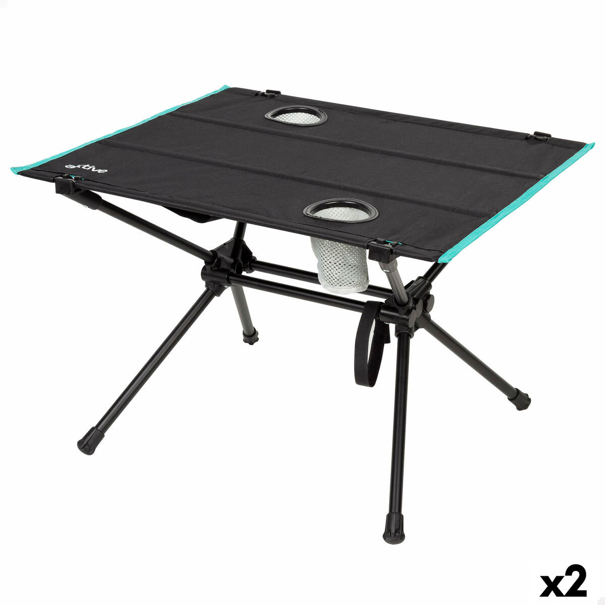 Folding Table Aktive 63 X 42 X 56 CM (2 Units)