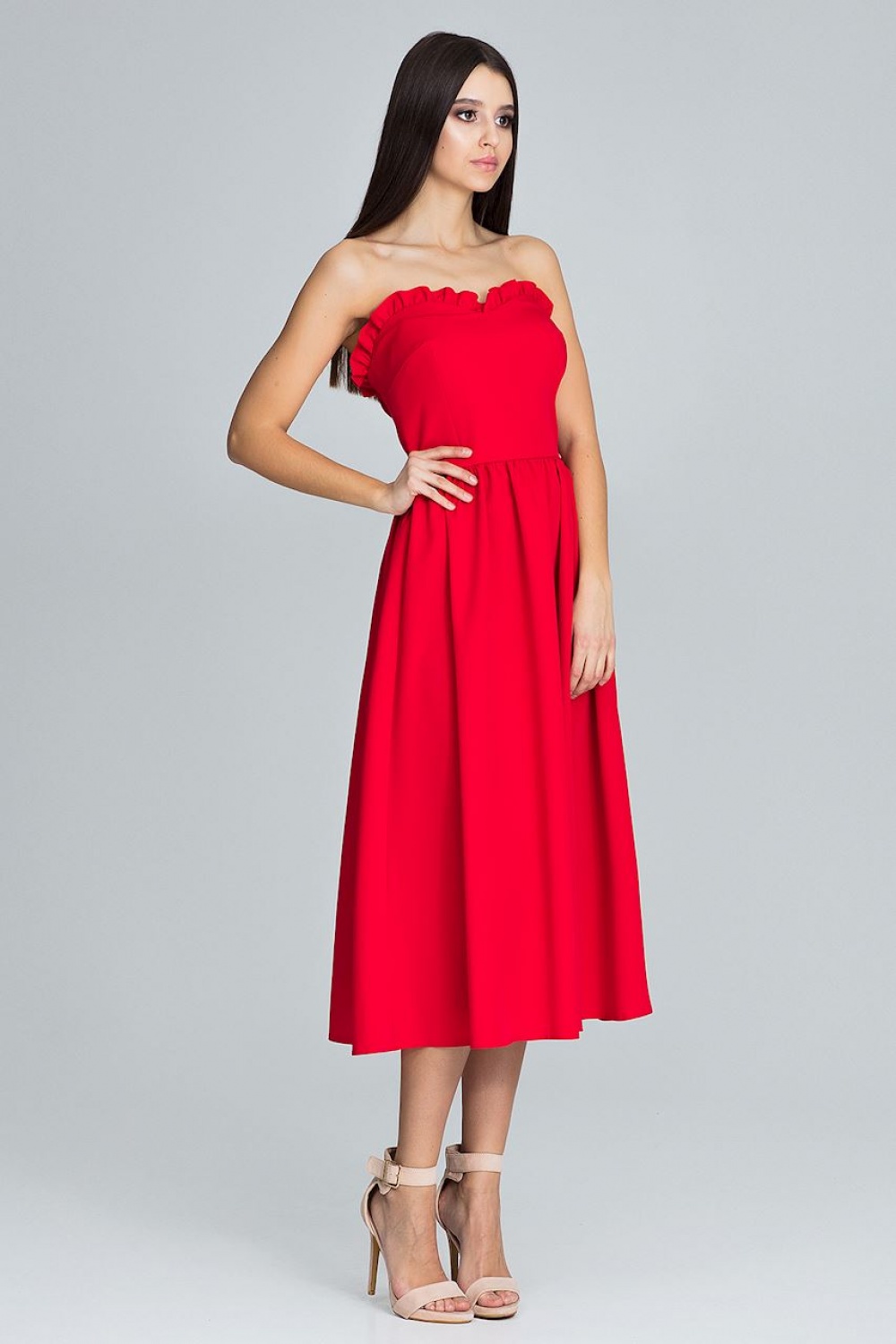 Evening dress model 116340 Figl red Ladies