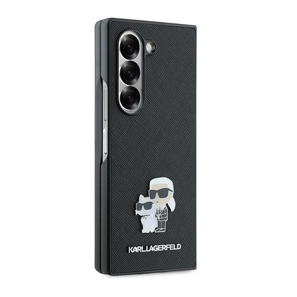 Case Karl Lagerfeld KLHCZFD6SAPKCNPK Samsung Galaxy Z Fold6 Saffiano Metal Pin black