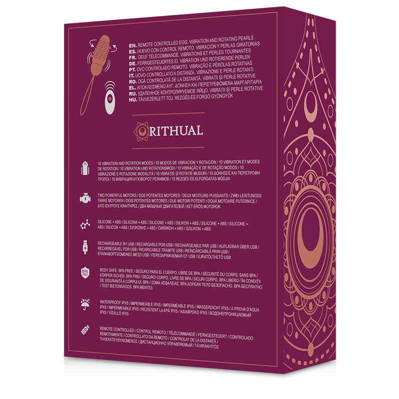 RITHUAL- SITA REMOTE CONTROLLED EGG ROTATION PEARLS  + VIBRATION