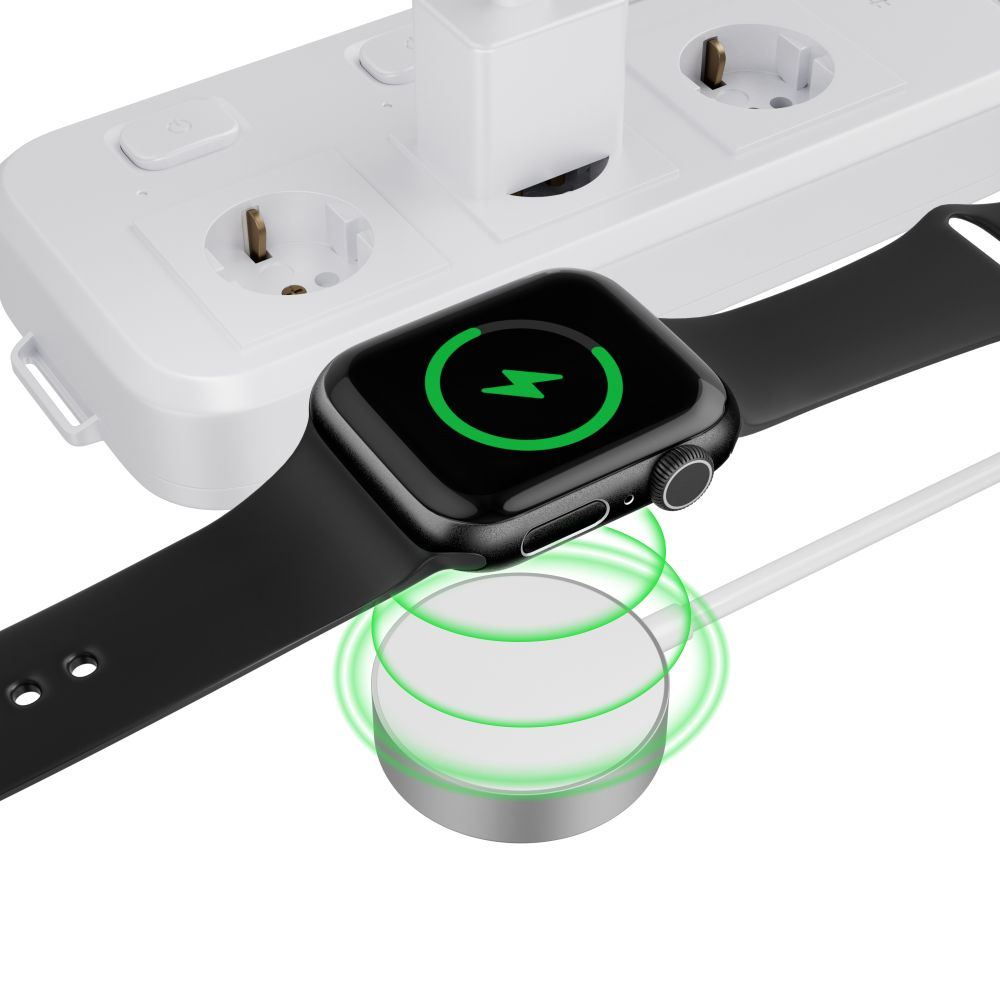 Tech-protect Ultraboost Magnetic Charging Apple Watch USB-C 120cm White