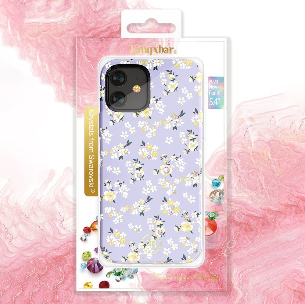 Kingxbar Blossom Swarovski Apple iPhone 12 mini multicolor (Lily)