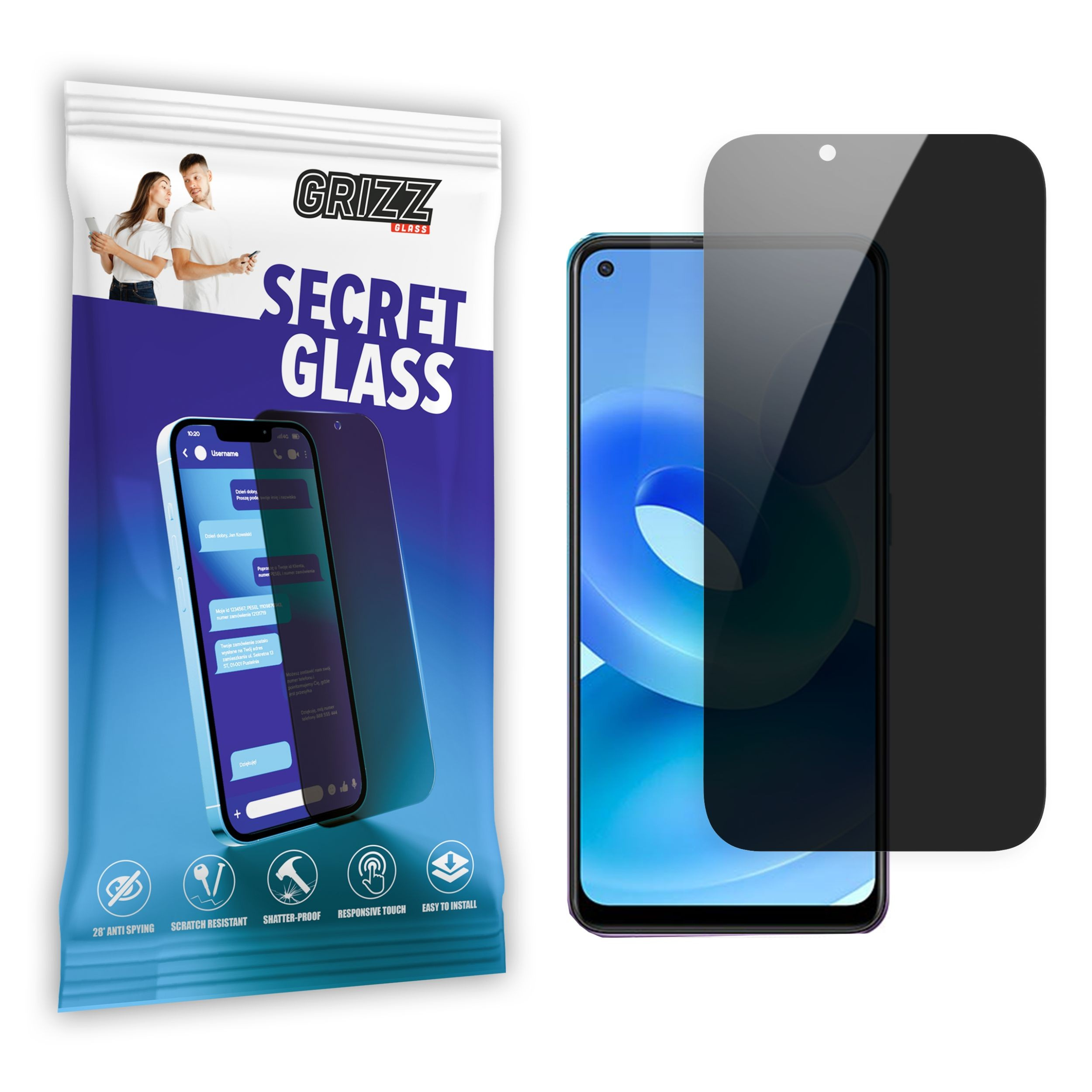 GrizzGlass SecretGlass Oppo A95 5G