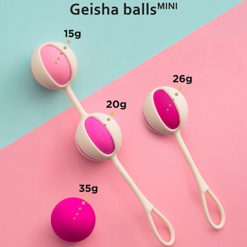 GVIBE - SET 4 GEISHA BALLS MINI RASPBERRY