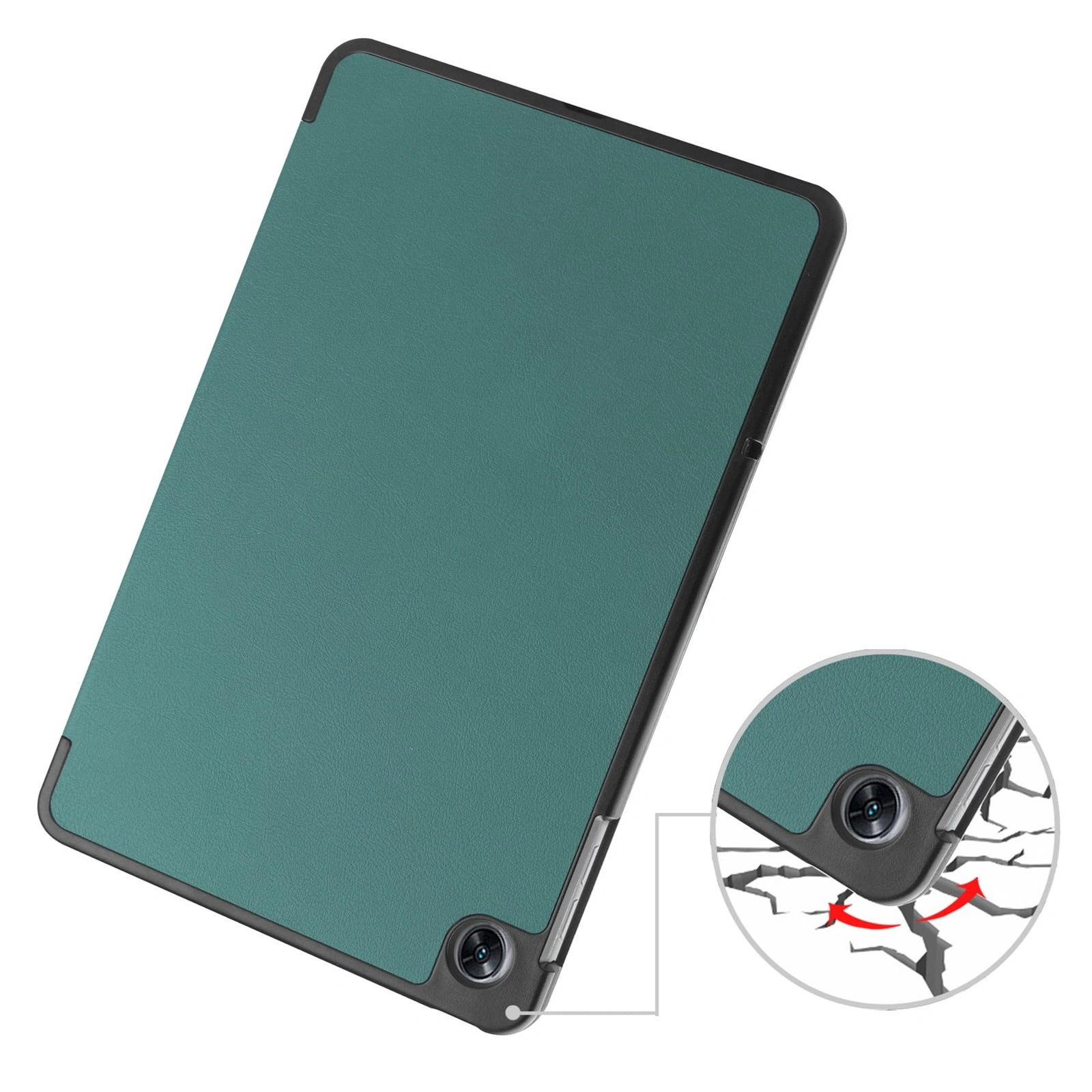 Bizon Case Tab Croc OPPO Pad Air dark green