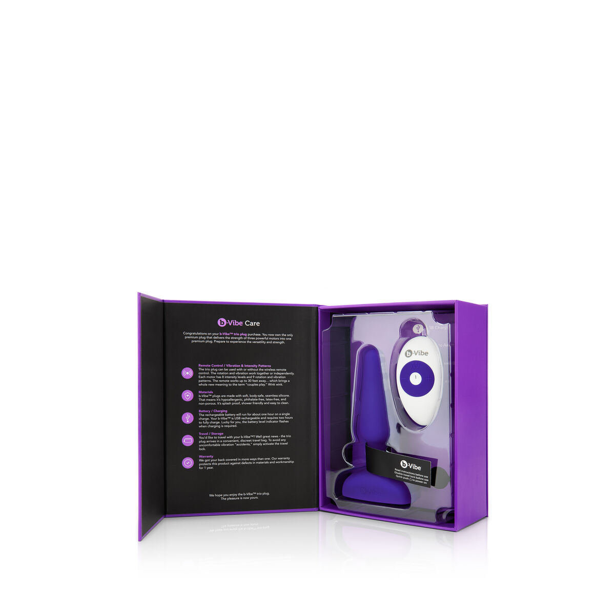 Trio Remote Control Plug Purple B-Vibe 05882530000 Trio Remote Control Plug Purple B-Vibe 05882530000
