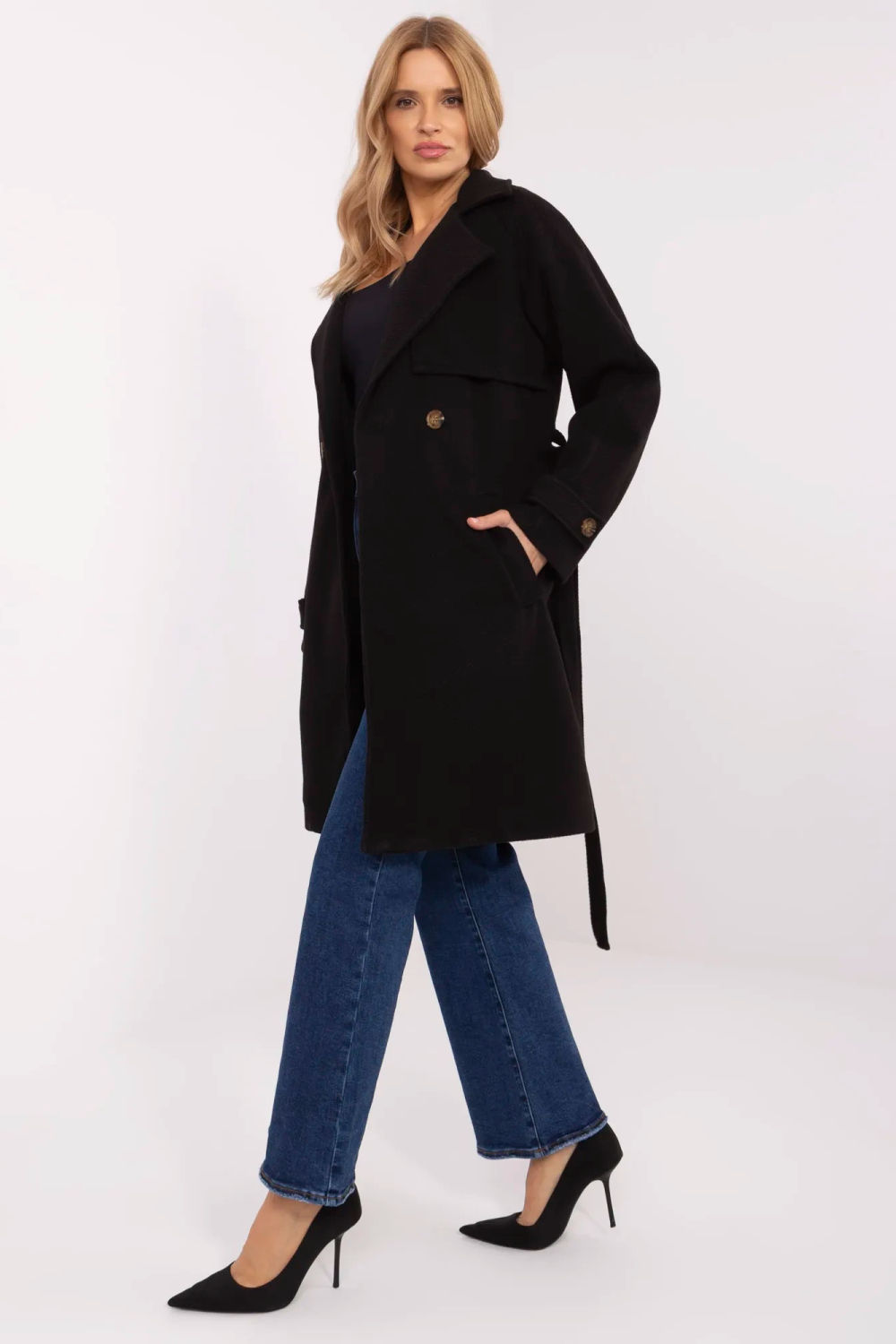  Coat model Och Bella  black