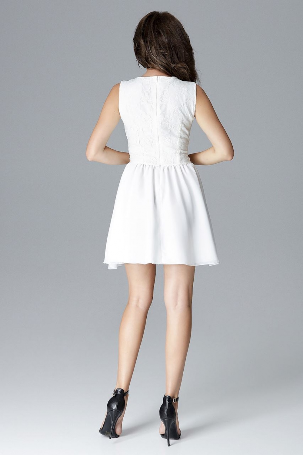  Short dress model 128516 Lenitif  beige