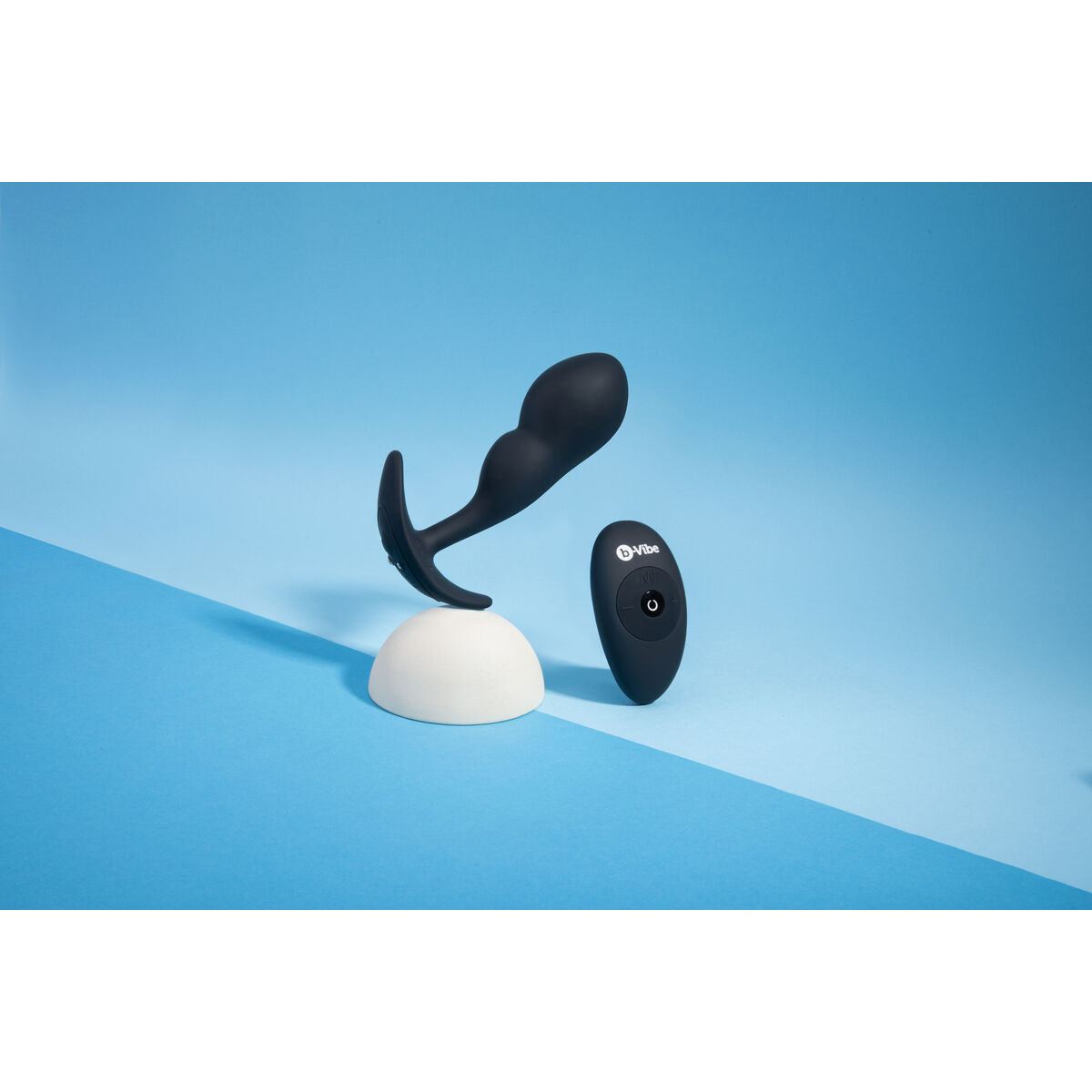 Remote control anal plug B-Vibe Black Remote control anal plug B-Vibe Black