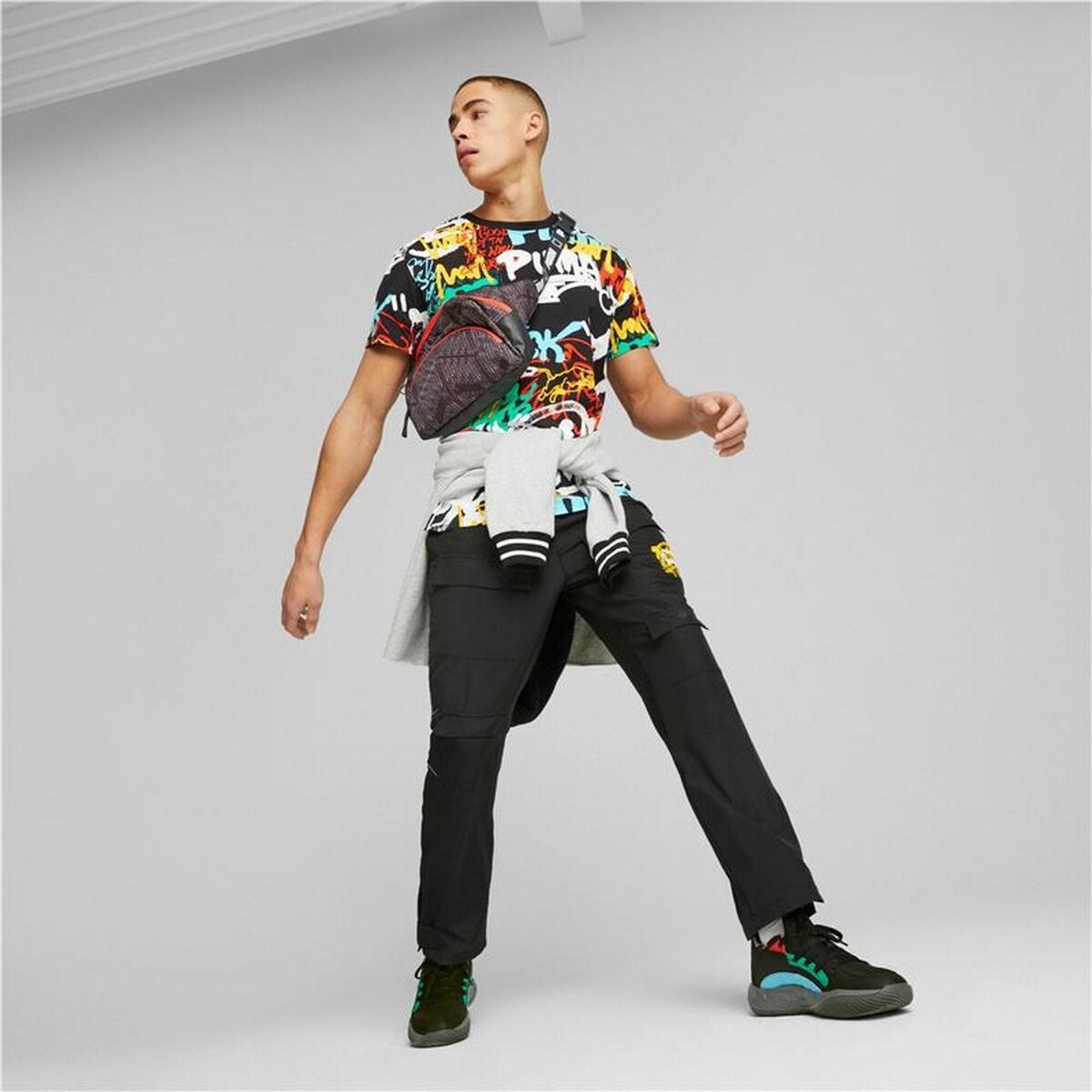 T-shirt Puma Graffiti Black Unisex T-shirt Puma Graffiti Black Unisex