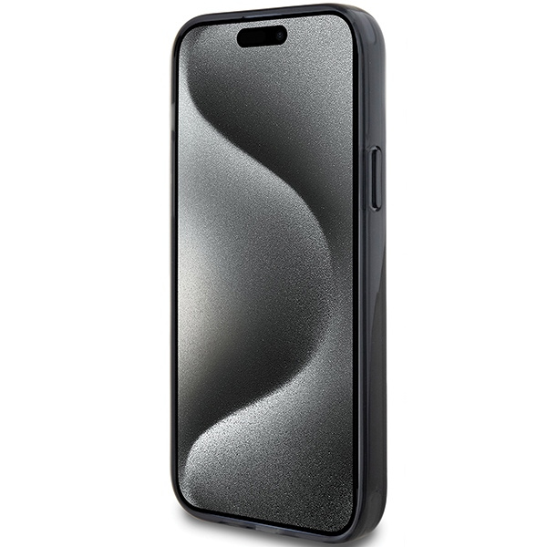 Karl Lagerfeld KLHMP14SHMRSKCK Apple iPhone 14 / 15 hardcase Ring Stand Karl&Choupettte MagSafe black