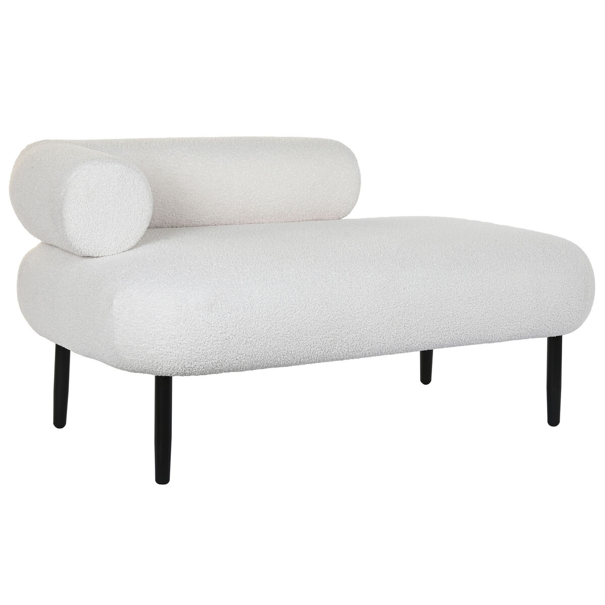 Sofa DKD Home Decor White Black Metal Scandi 127,5 x 73,5 x 64 cm