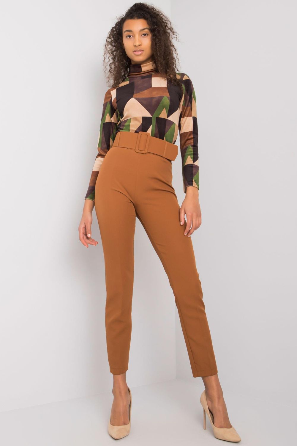  Women trousers model 161288 Pole&Pole  brown