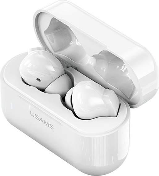 USAMS Earphones Bluetooth 5.0 TWS LY series ANC white BHULY06