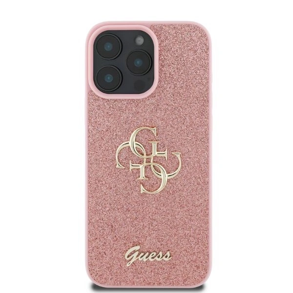 Case Guess GUHCP16XHG4SGP Apple iPhone 16 Pro Max hardcase Fixed Glitter Big 4G pink