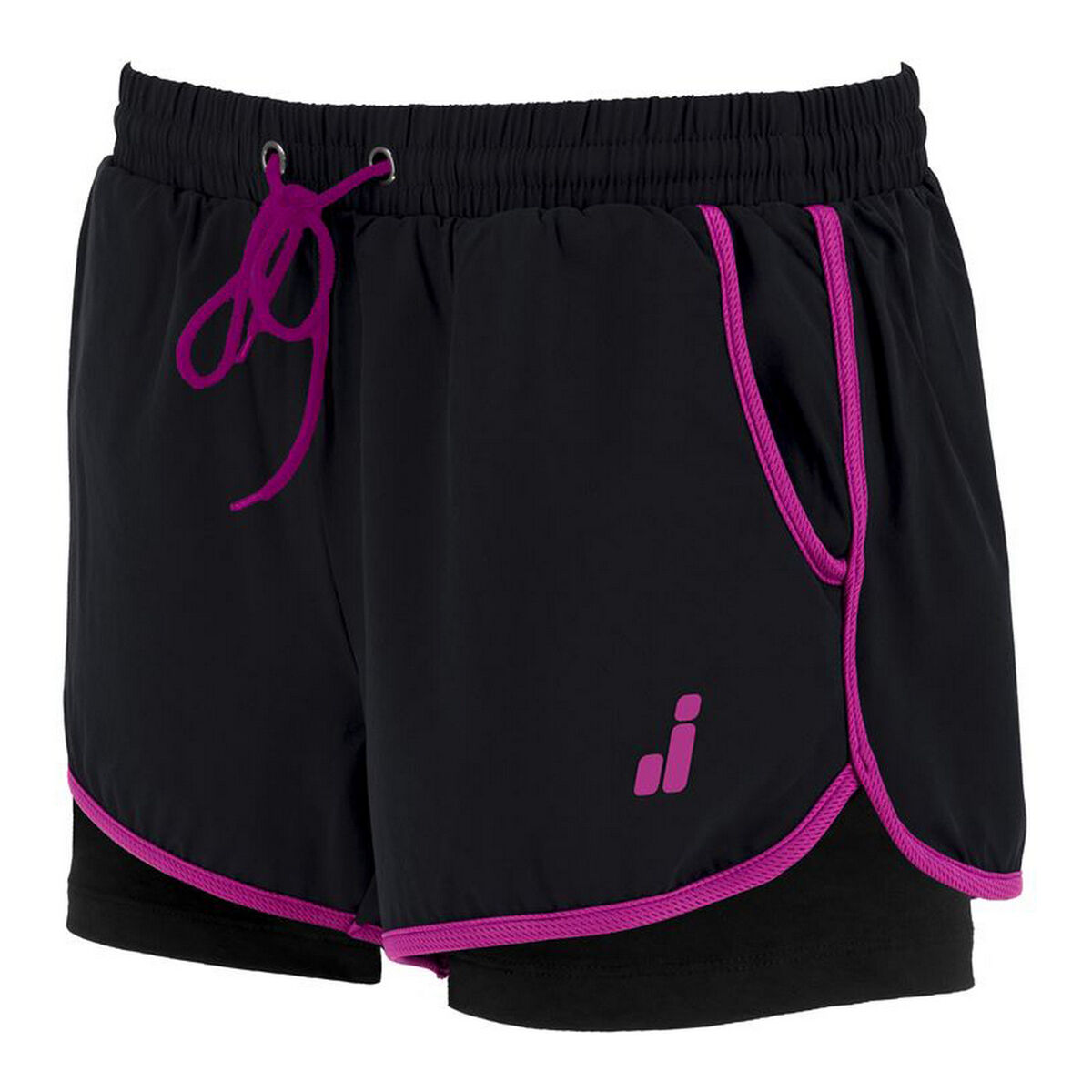 Sports Shorts Joluvi 234149001060XS Black Lady (XS)