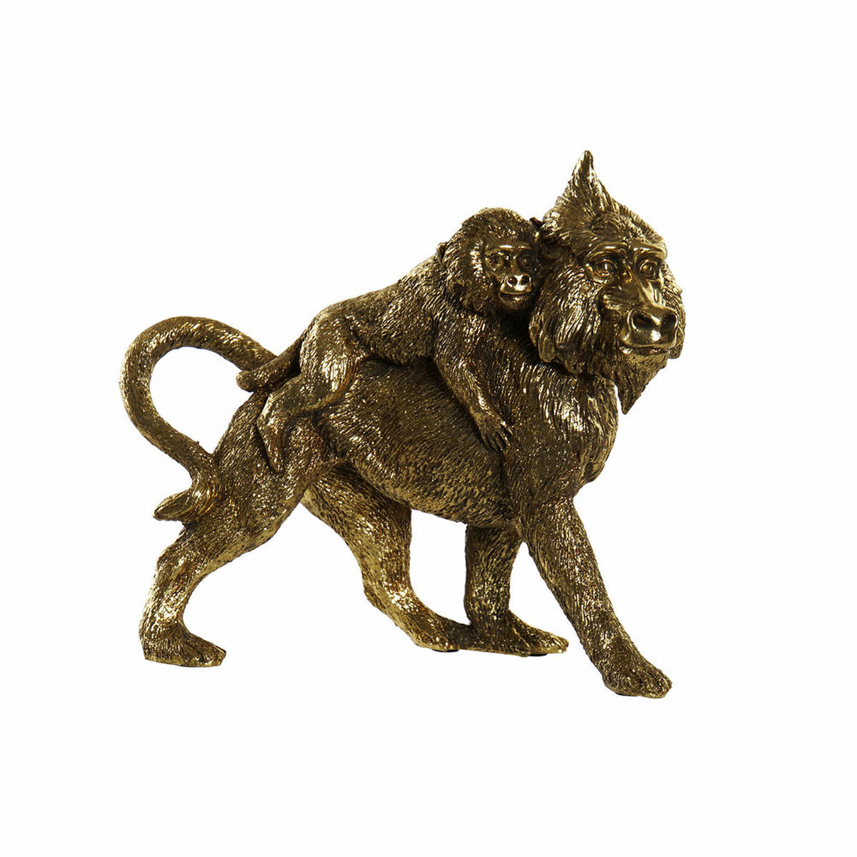 Decorative Figure DKD Home Decor FZ-93397 21 x 8,5 x 18,5 cm Golden Resin Colonial