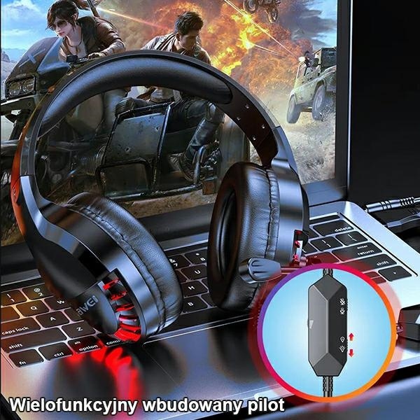 AWEI Gaming Headphones ES-770i with microphone black
