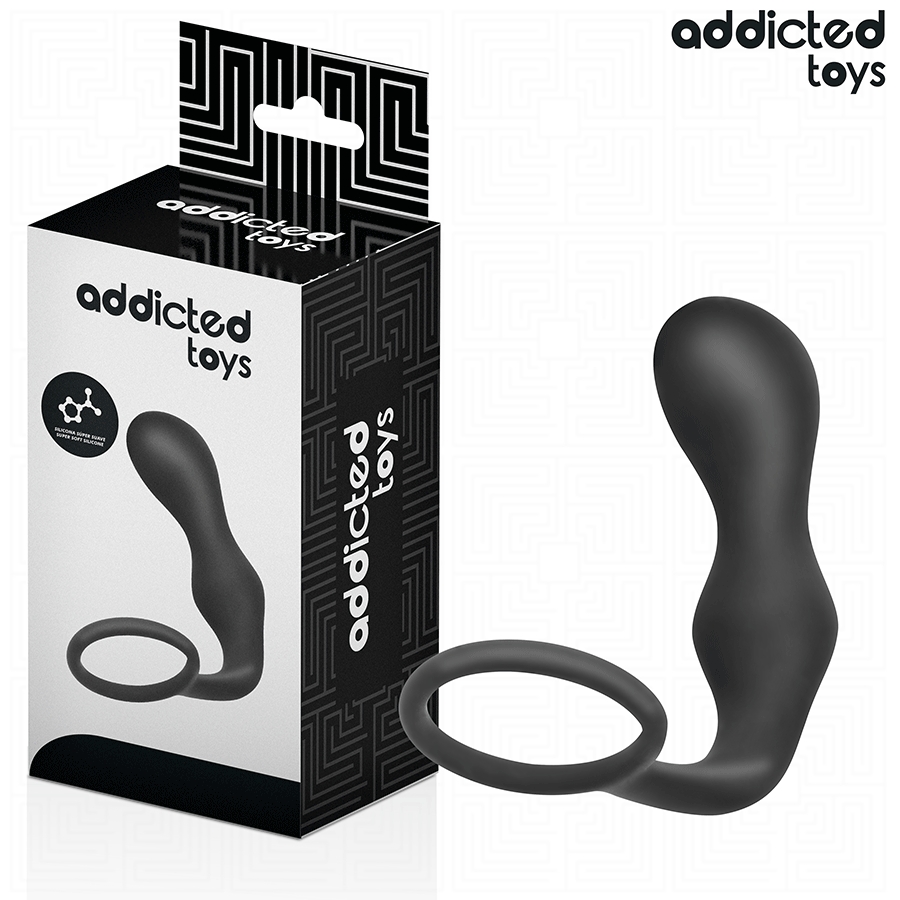 ADDICTED TOYS - ANAL PLUG WITH RING SILICONE MODEL 3
