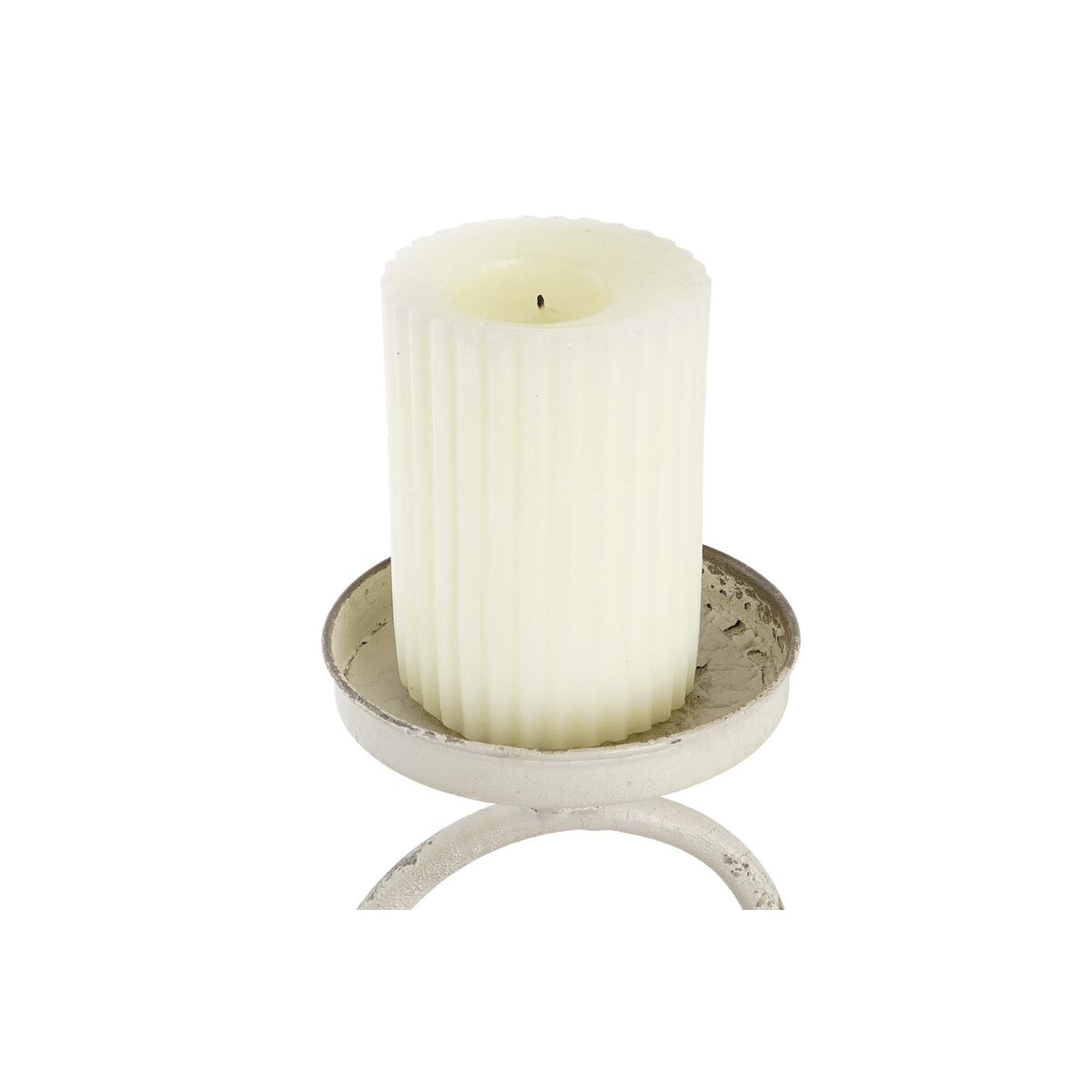 Candleholder DKD Home Decor 24 x 13 x 34 cm Metal White