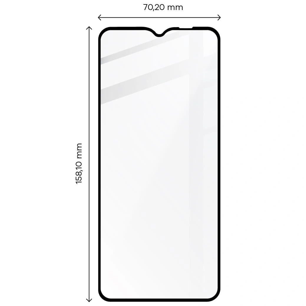Bizon Glass Edge Samsung Galaxy A03s black