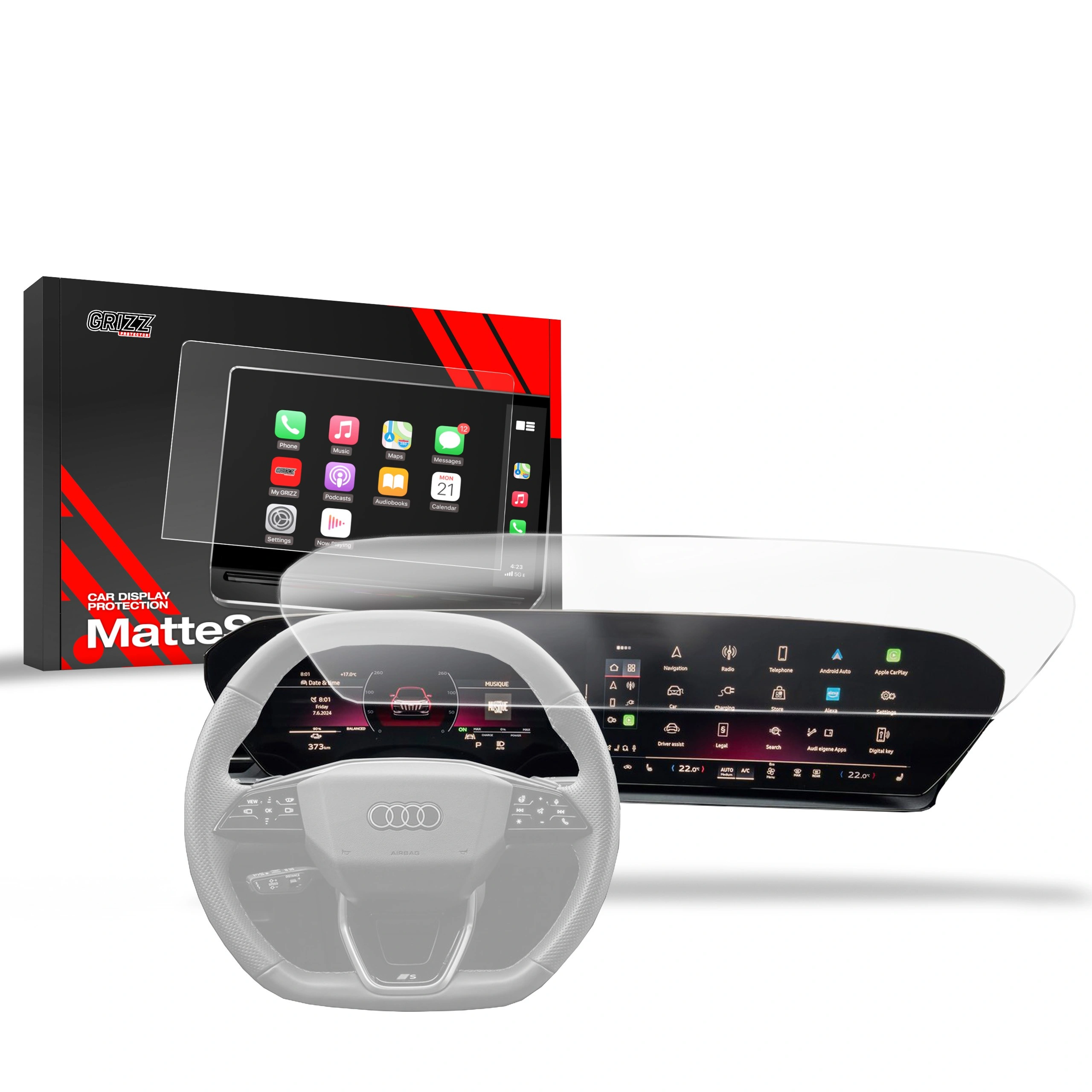 Matte GrizzGlass CarDisplay Protection Audi Q5 2024
