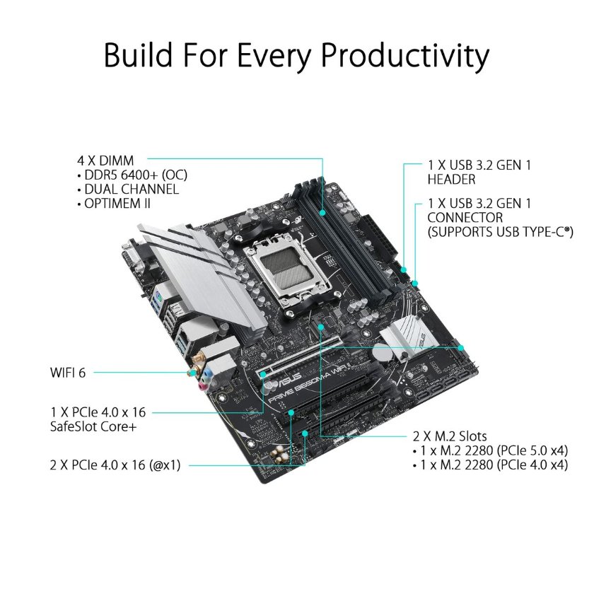 Motherboard Asus AMD AM5 AMD AMD B650 Motherboard Asus AMD AM5 AMD AMD B650