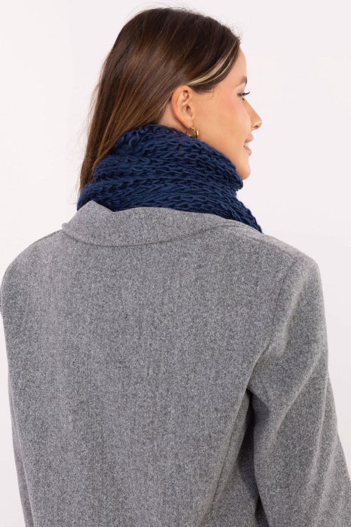  Shawl model AT  navy blue