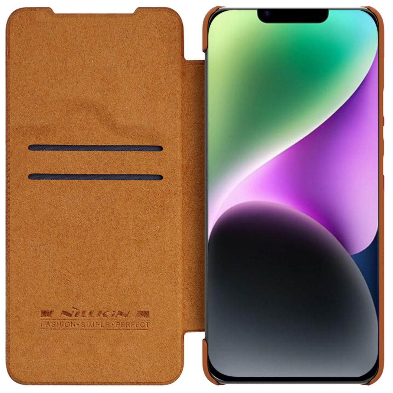 Nillkin Qin Leather Pro Case Apple iPhone 14 brown