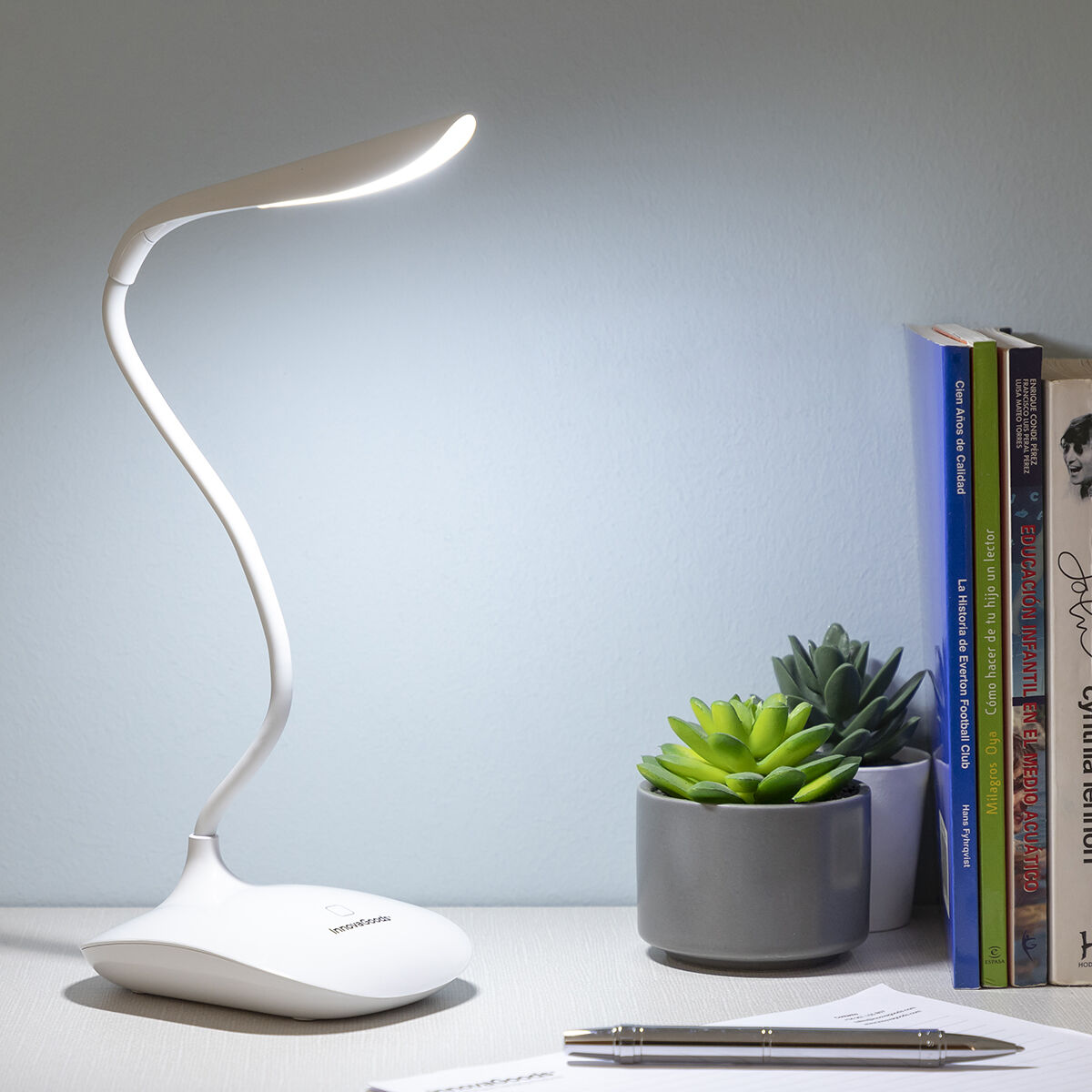 Rechargeable Touch-sensitive LED Table Lamp Lum2Go InnovaGoods Rechargeable Touch-sensitive LED Table Lamp Lum2Go InnovaGoods