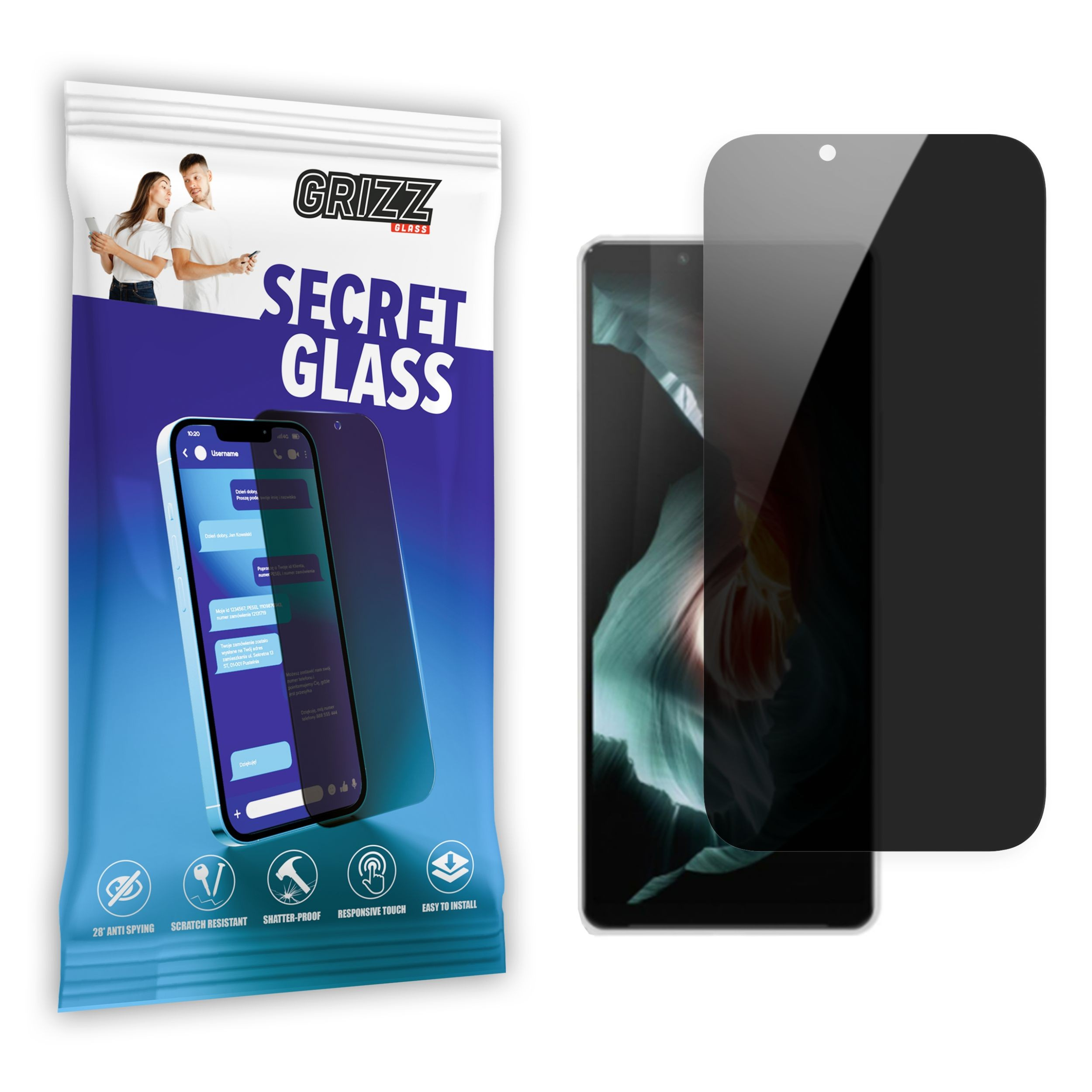 GrizzGlass SecretGlass Sony Xperia 1 III 5G