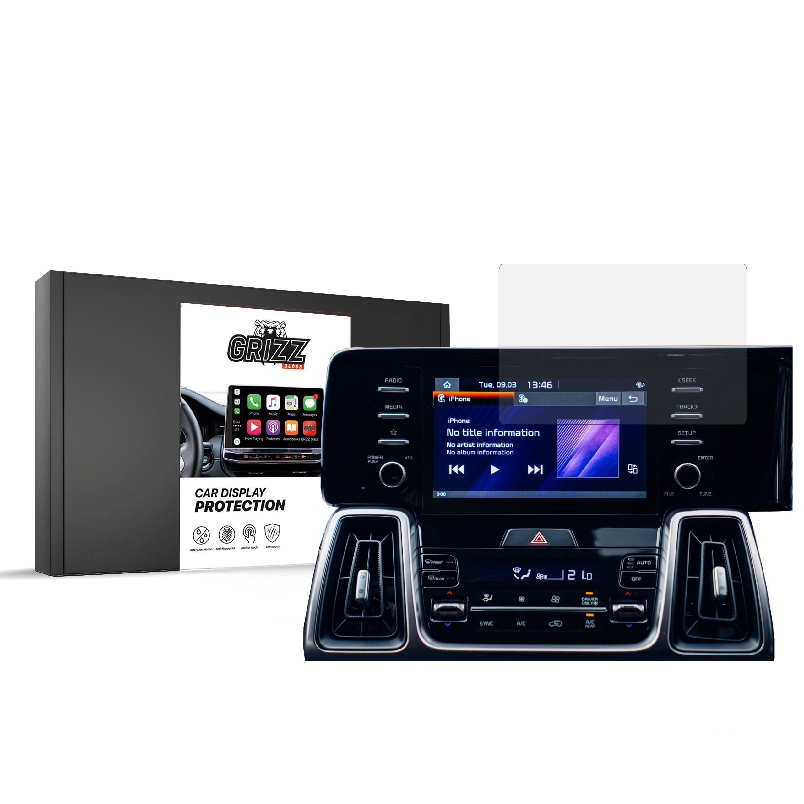 GrizzGlass CarDisplay Protection Kia Sorento 4 2023