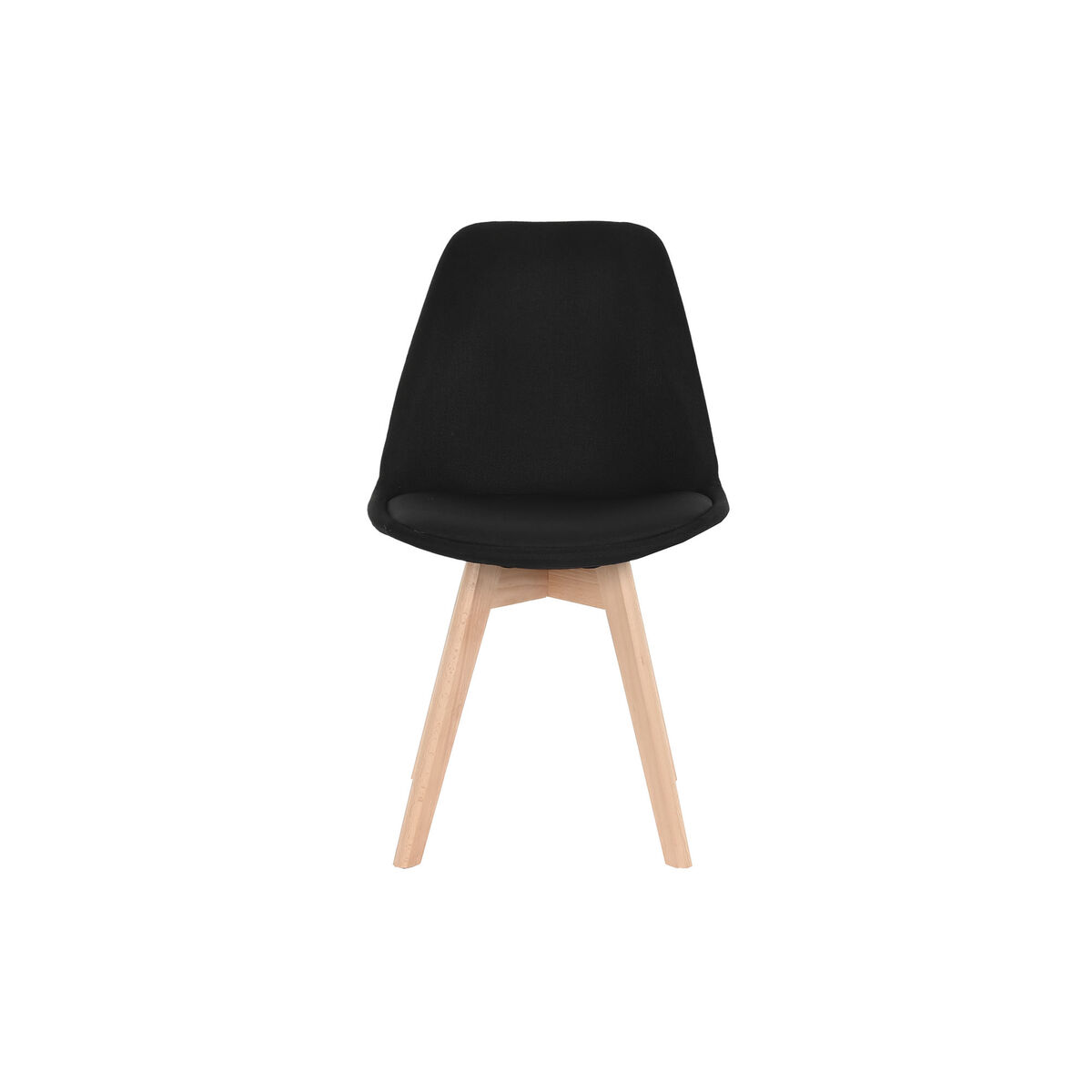 Stuhl DKD Home Decor 48 x 56 x 83 cm Schaum Schwarz Buche