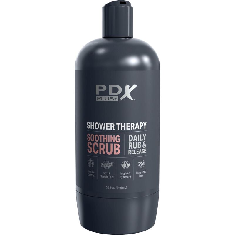 PDX PLUS - STROKER DISCREET DESIGN SHAMPOO BOTTLE SOOTHING SCRUB CARAMEL