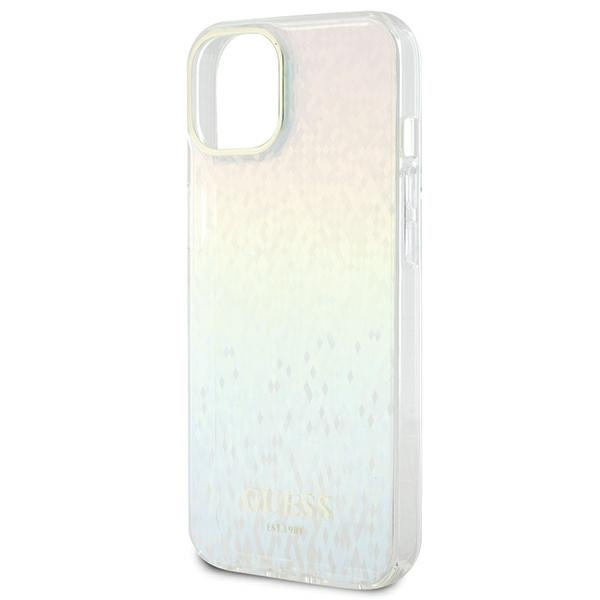 Guess GUHCP12MHDECMI Apple iPhone 12 / 12 Pro hardcase IML Faceted Mirror Disco Iridescent multicoloured