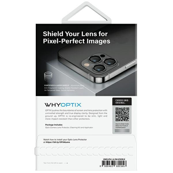 UNIQ Optix Aluminium Camera Lens Protector Apple iPhone 14 / 14 Plus midnight black