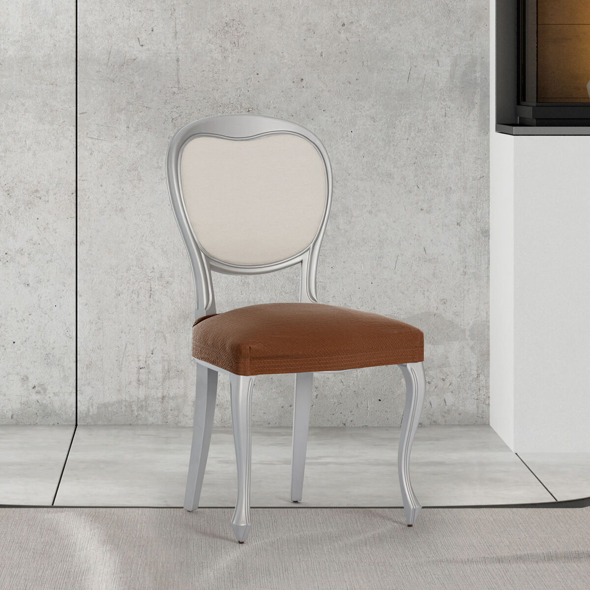 Chair Cover Eysa BRONX Terracotta 50 x 5 x 50 cm 2 Units