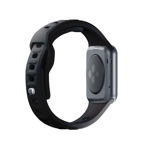 3MK Silicone Watch Strap Apple Watch 4/5/6/7/SE/8/9 40/41mm black