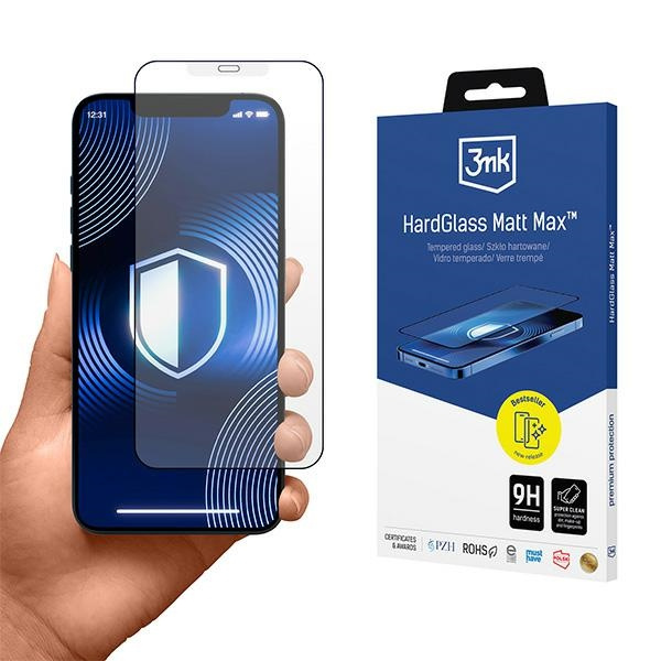 3MK HardGlass Matt Max Apple iPhone 12 / 12 Pro