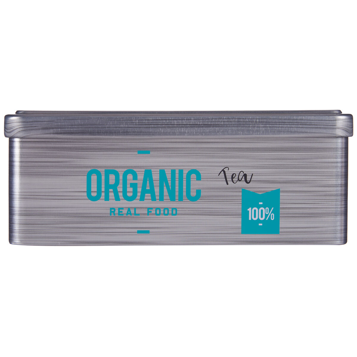 Box for Infusions Organic Tea Grey Tin (11 x 7,1 x 18 cm) (24 Units)