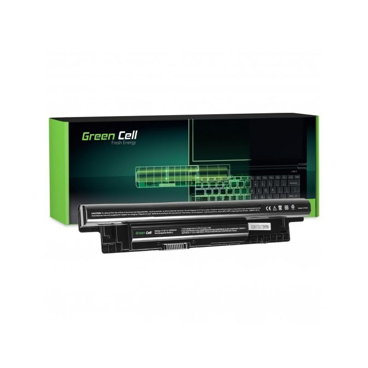 Notebook Battery Green Cell XCMRD Black 2200 mAh